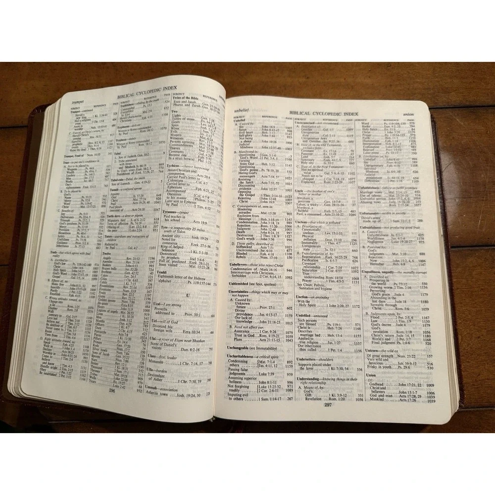 KJV Open Bible Edition Holy Bible Nelson - Genuine Leather 1975 ( 656BR )